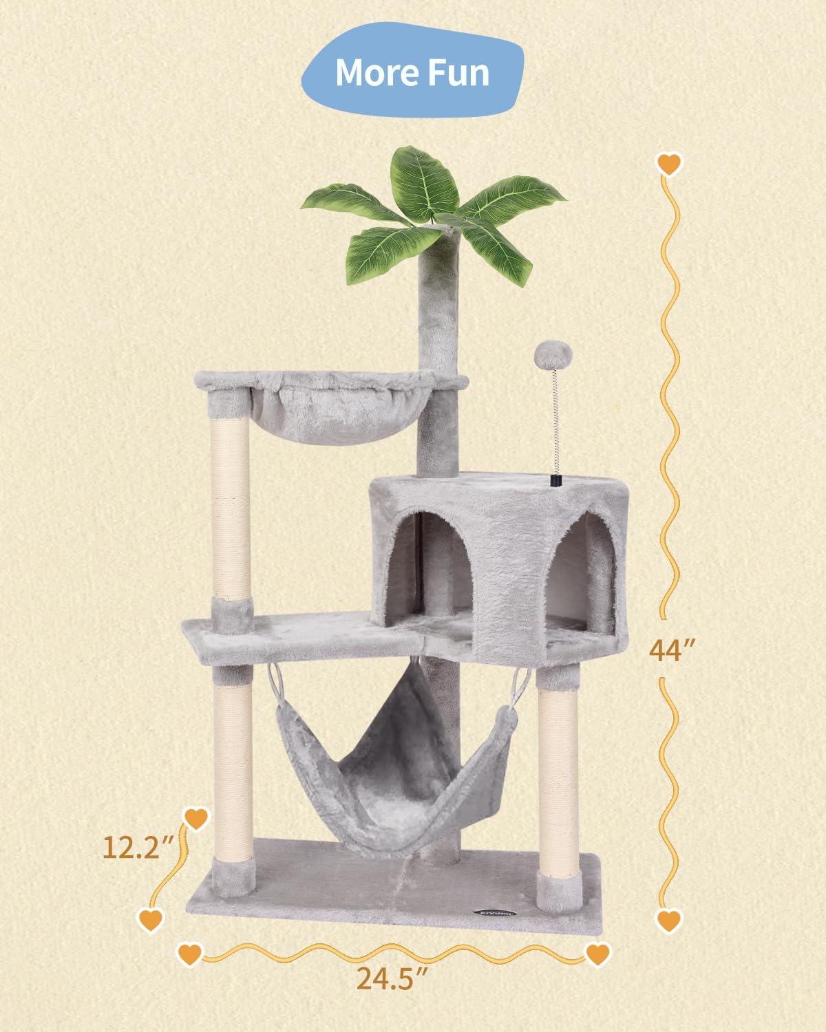 Cat Tree Cat Tower Condo Pet Activity Center Sisal Scratching Post