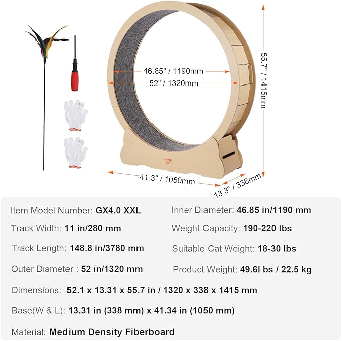 VEVOR Cat Exercise Wheel, Running Wheel - Image 7