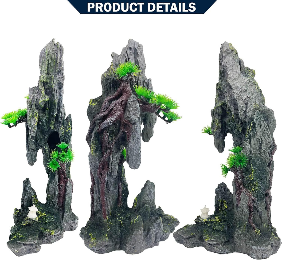 Tall Aquarium Mountain View Stone Decorations Aquarium Rock Cave