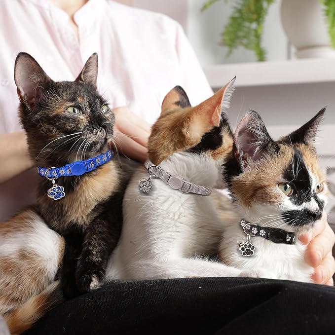 4PCS Breakaway Cat Collars, Reflective Cat Collar - Image 6
