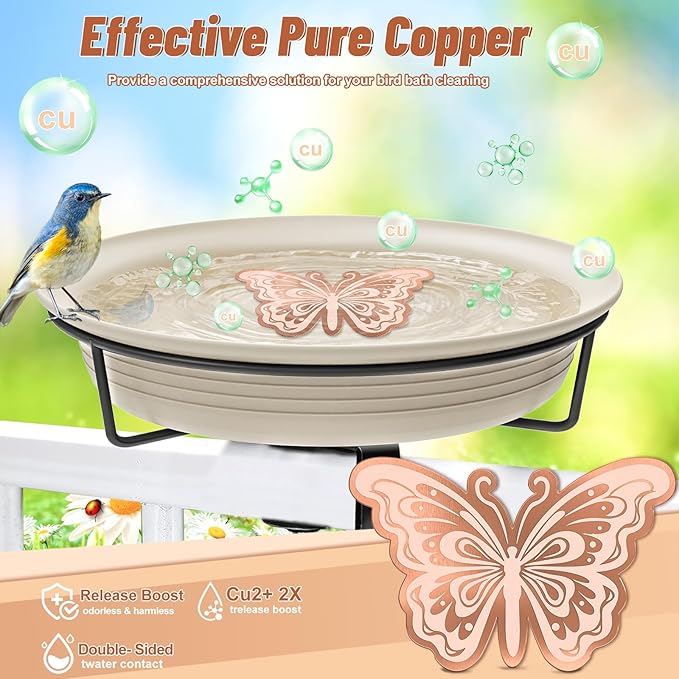 Bird Bath Copper Disk, 0.6mm Reinforced 99.9% Pure Copper Cleaning Disk - Image 5