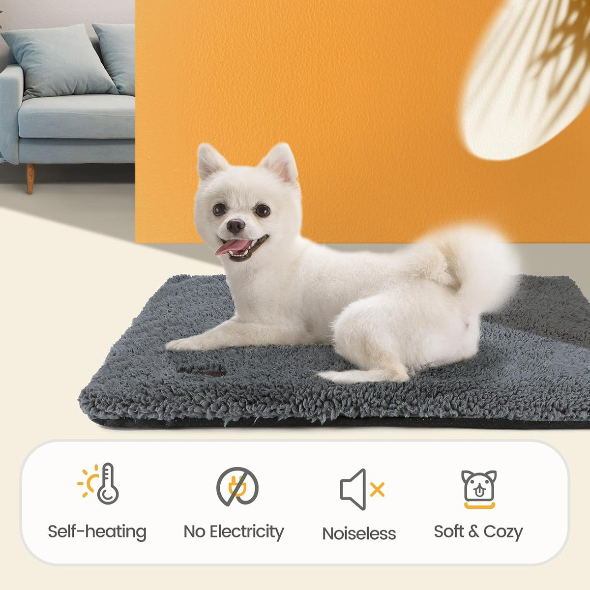 Mora Pets Self Warming Cat Bed Self Heating Cat Dog Mat Pet Pad Extra Warm