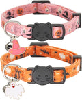 Halloween Cat Collar, Cotton 2 Pack Cat Collar by Giecooh
