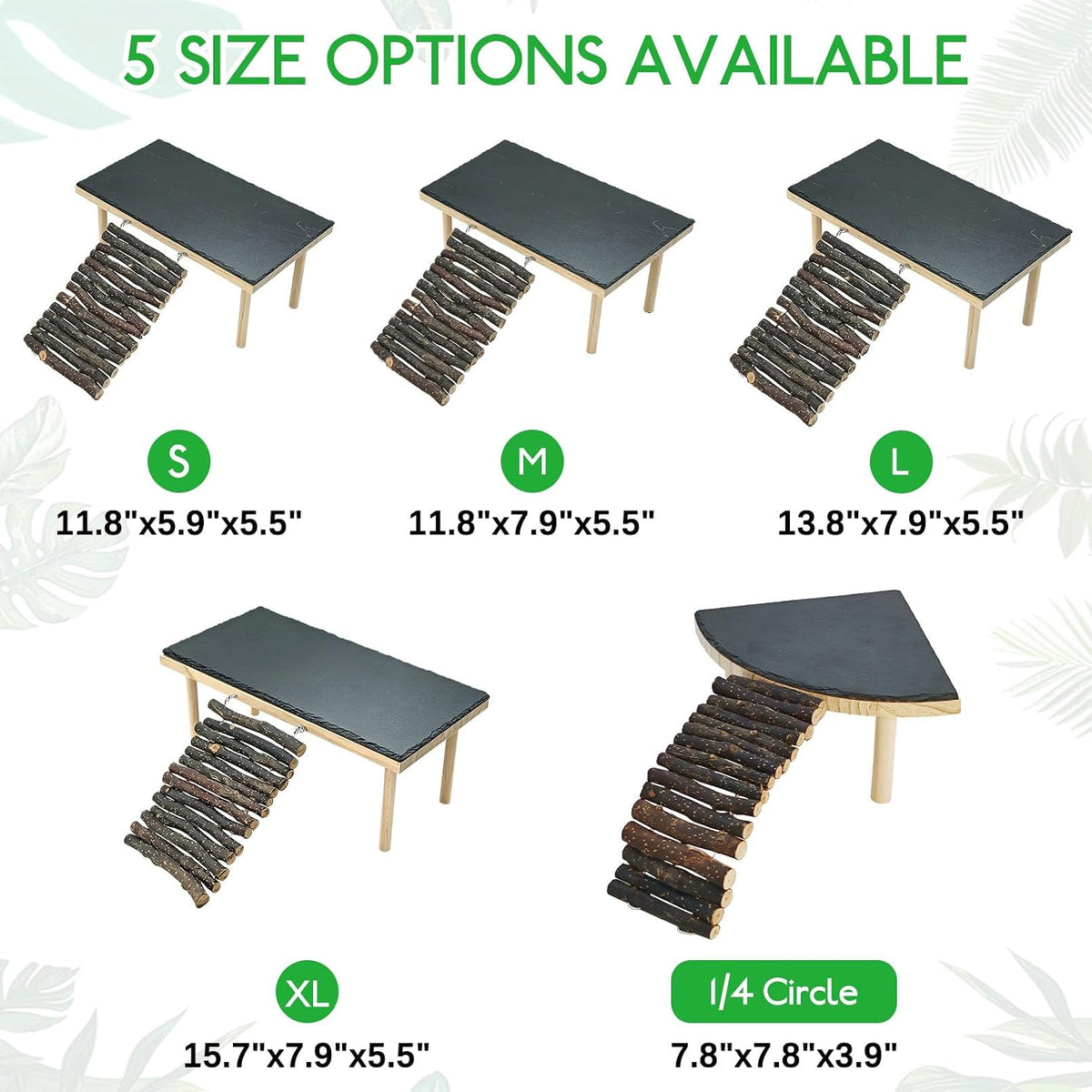 BNOSDM Basking Rock Platform with Climbing Ramp Reptiles Hideout Bearded Dragon Hide Cave Reptile Tank Accessories Suit for Tortoise, Lizard, Toad, Gecko (Large)