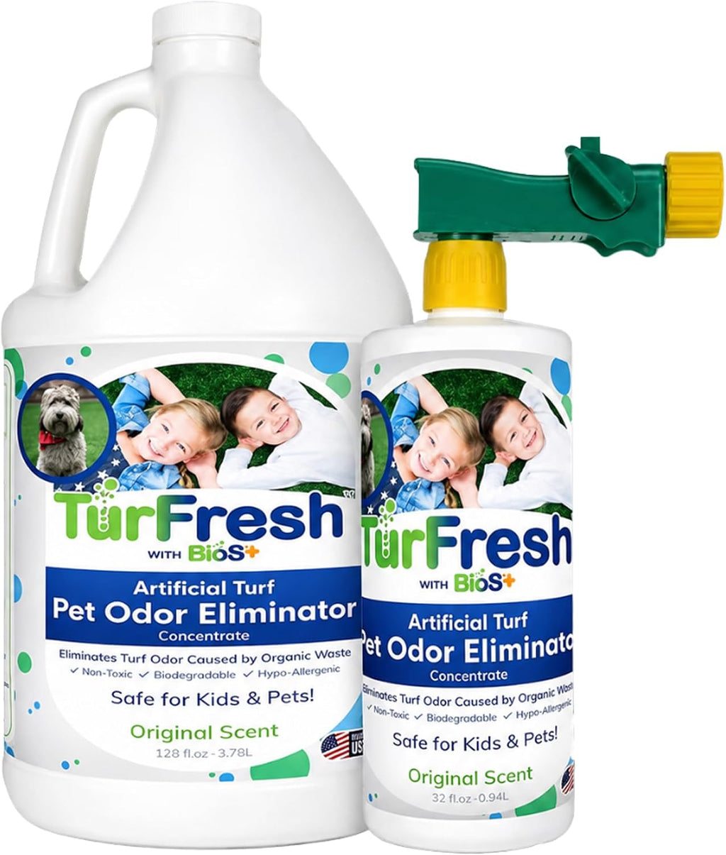 TurFresh BioS+ Value Pack 1 Gallon & 32oz Bottle Sprayer, Original Scent