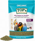 TOP's Mini Parrot Pellets 1 lb, USDA Organic Certified, Non-GMO Bird Food