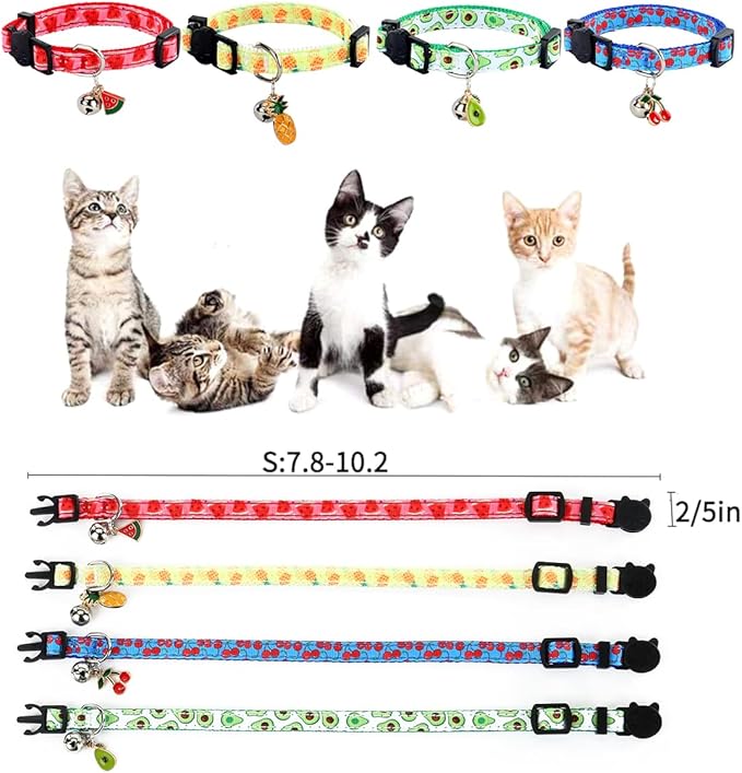 Yizepet Cat Collars with Bells, Breakaway Kitten Collar, Cute Kitty Collar - Image 5