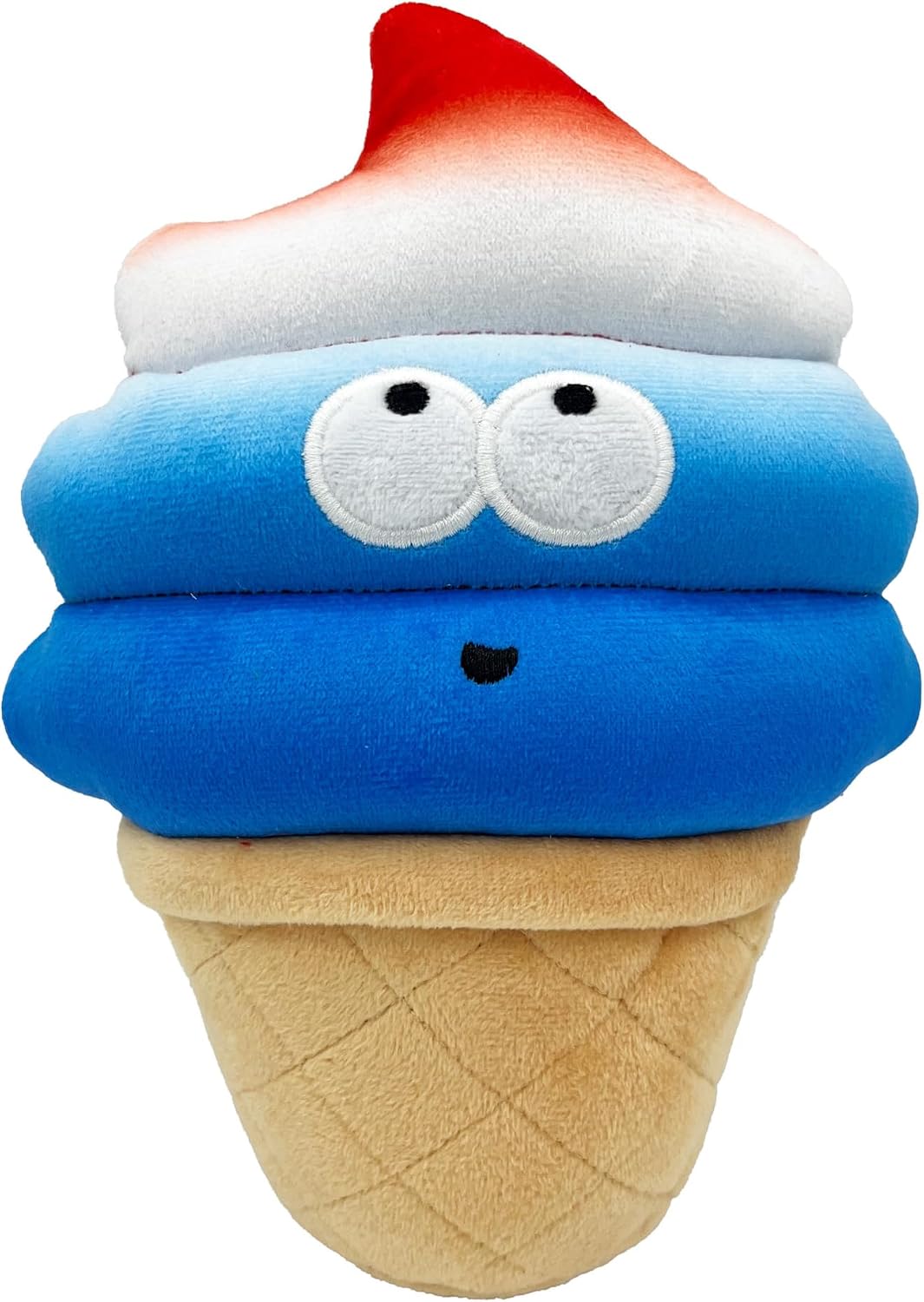Huxley & Kent Power Plush Squeaky Dog Toy, Fro-Yo Pawtriot Cone, Large
