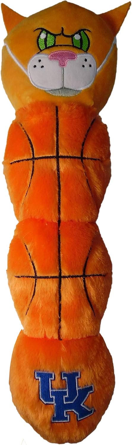 Pets First NCAA Kentucky Wildcats - Wildcat Mascot Plush Dog Toy With 5 Inner Squeakers, 21" Long, One Size (KY-3226)