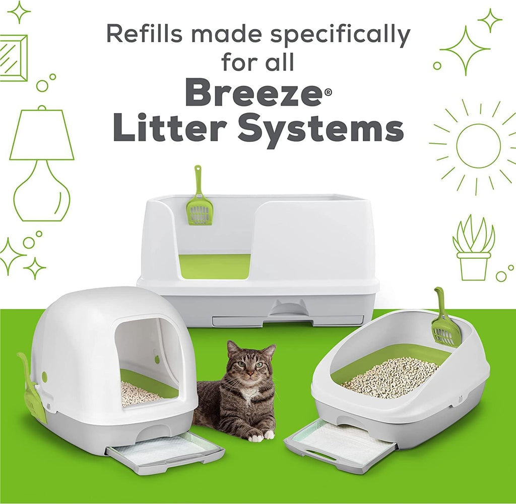 Cat Breeze Enhanced Cat Litter Pellets - Active Clean Scent, Refill 3.5 lb with Aurora Pet Wipes
