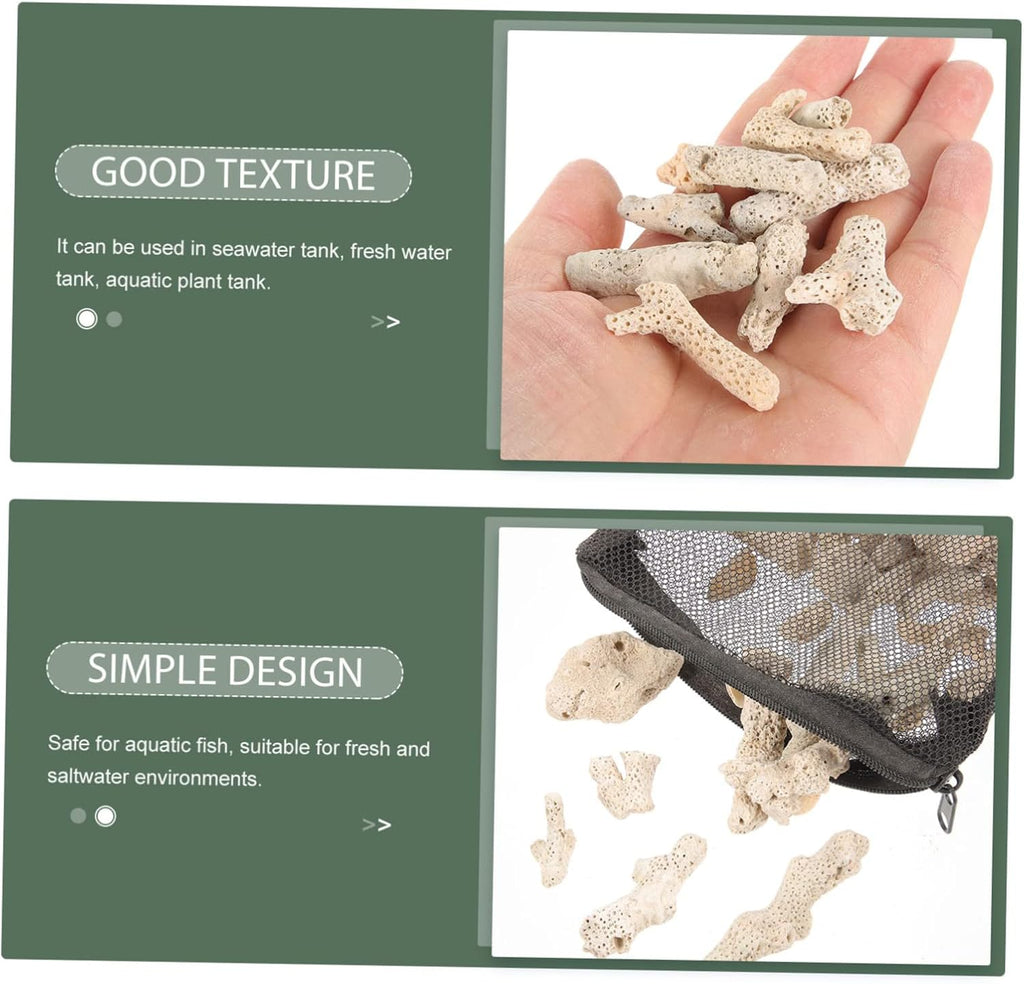 Ipetboom Crushed Coral for Freshwater Aquarium with Reusable Mesh Bag