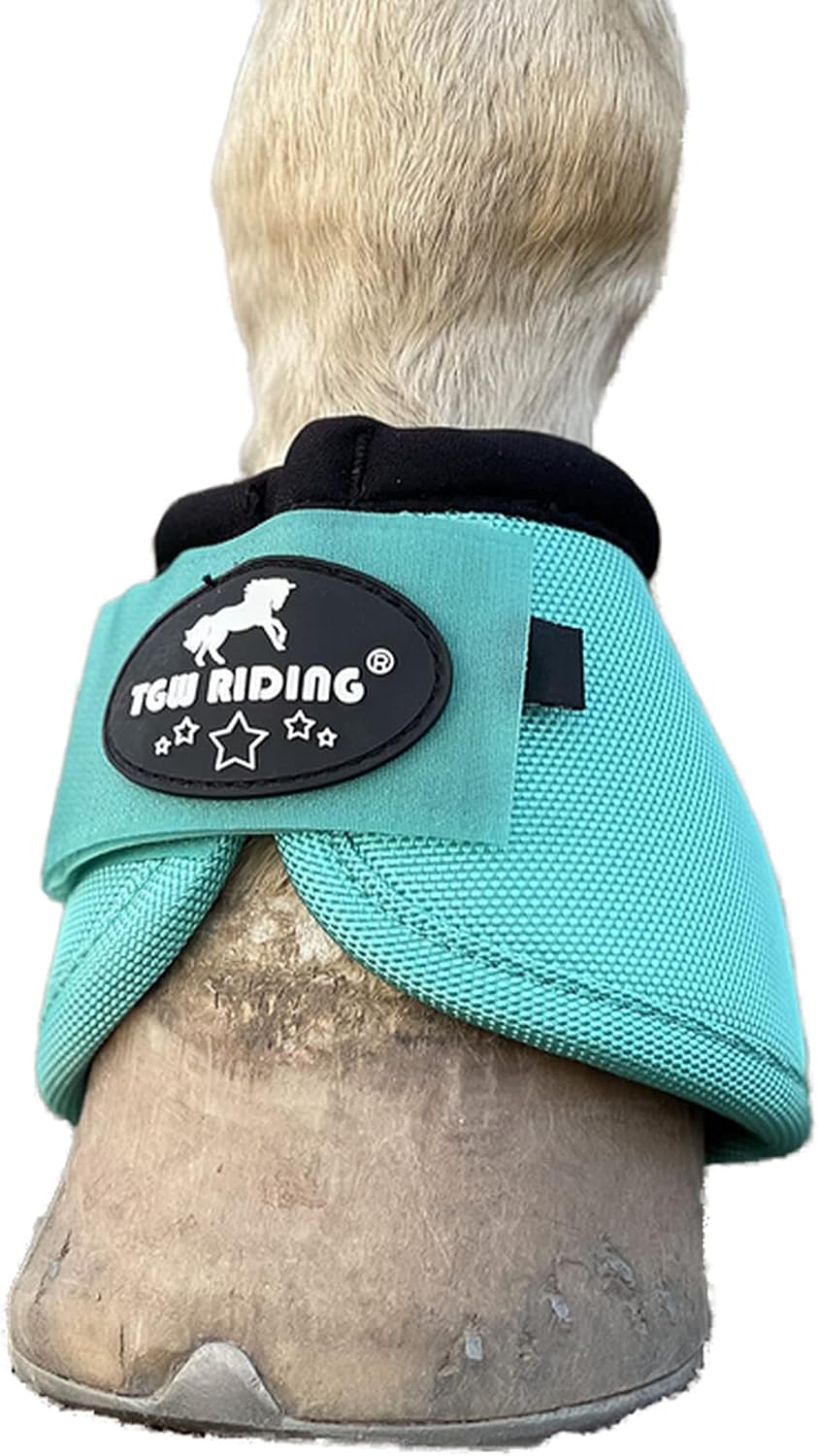 2520D Horse Bell Boots No-Turn Horse Bell Boots, Equine Ballistic Hoof Overreach Bell Boot, Pair
