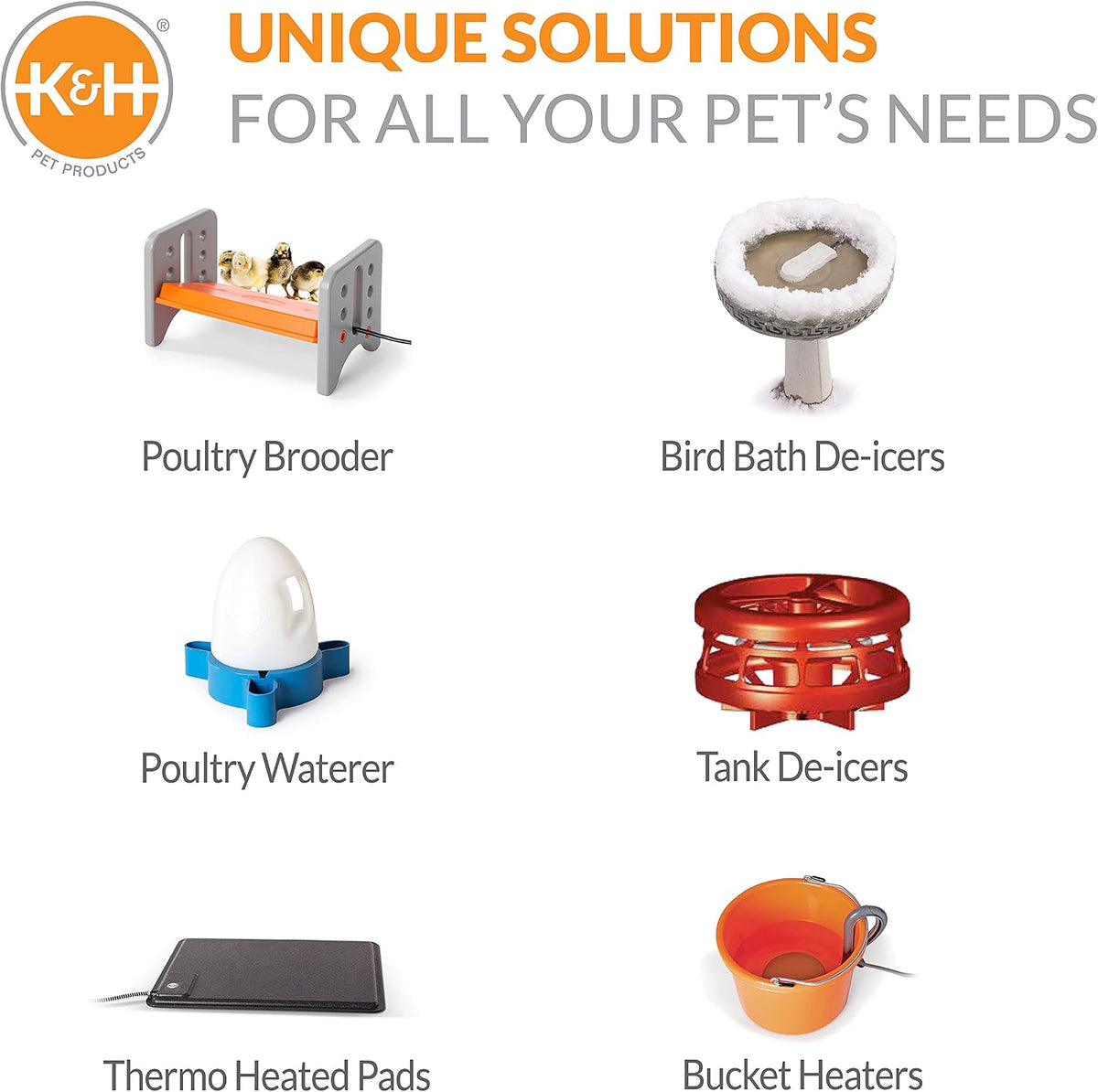 K&H Pet Products Thermo-Chicken Heated Perch Gray 26" 40W