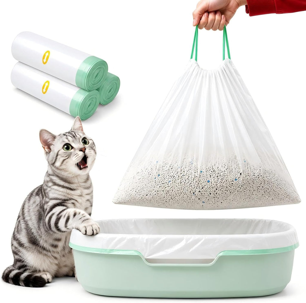 Cat Litter Box Liners, 30 Count, Large 37" x 18", 2.8 Mil Thick