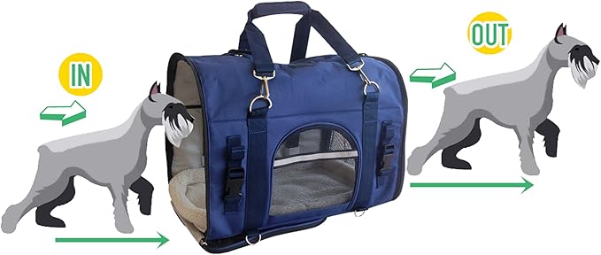6 in 1 Sturdy pet Carrier Backpack & Front/Chest pet Carrier & Shoulder & pet - Image 7