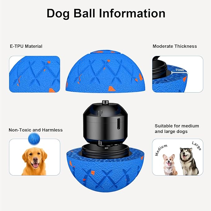 Interactive Dog Ball, Automatic Moving, Bouncing and Rotating, Silent Foam - Image 4