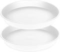 2 Pack of 17 inch Plant Saucer, 2.3" Depth Tray, Large Deep Garden Plastic by Bleuhome