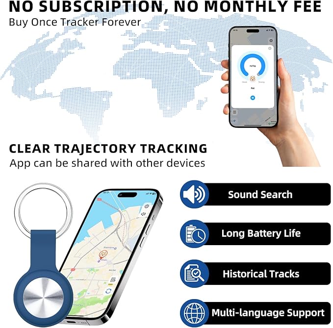 Tracker for Pets and Vehicles, Smart Dog and Cat Tracker Fits - Image 3