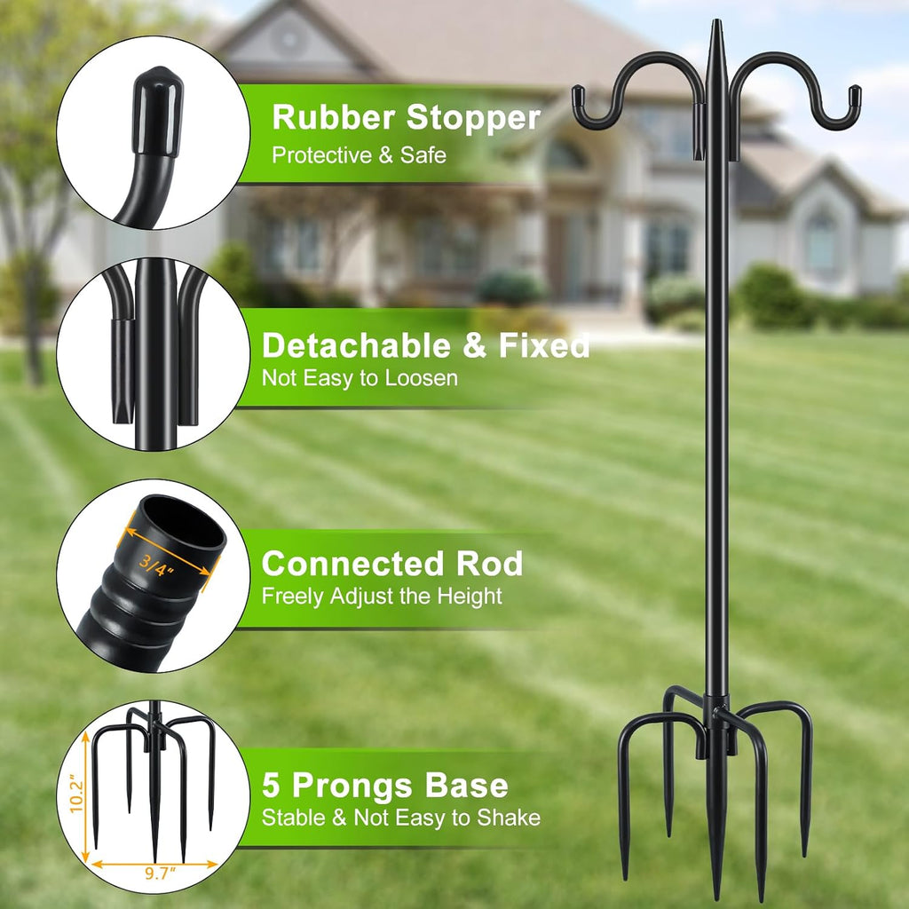 Bird Feeder Pole Bundle Metal Bird Feeder
