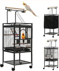 51" Small Bird Cage with Stand, Parakeet Cage, Parrot cage with Parakeet Toys by SINOPET