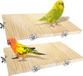 2PCS 13.8x7.9 inches Large Bird Perch Stand Wooden Parakeet Stand Platform by Unknown