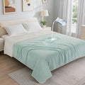 LOOBANI Waterproof Blanket for Bed: Reversible Soft Flannel Twin Bed Blanket by LOOBANI
