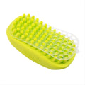 Dog Bath Brush Scrubber & Massage - Rubber Cat and Dog Scrubber for Bath - Pet Washing Brush with Soft Silicone Bristles & Screen - Dogs Shower Brush for Bathing, Deshedding Short or Long Pet Hair