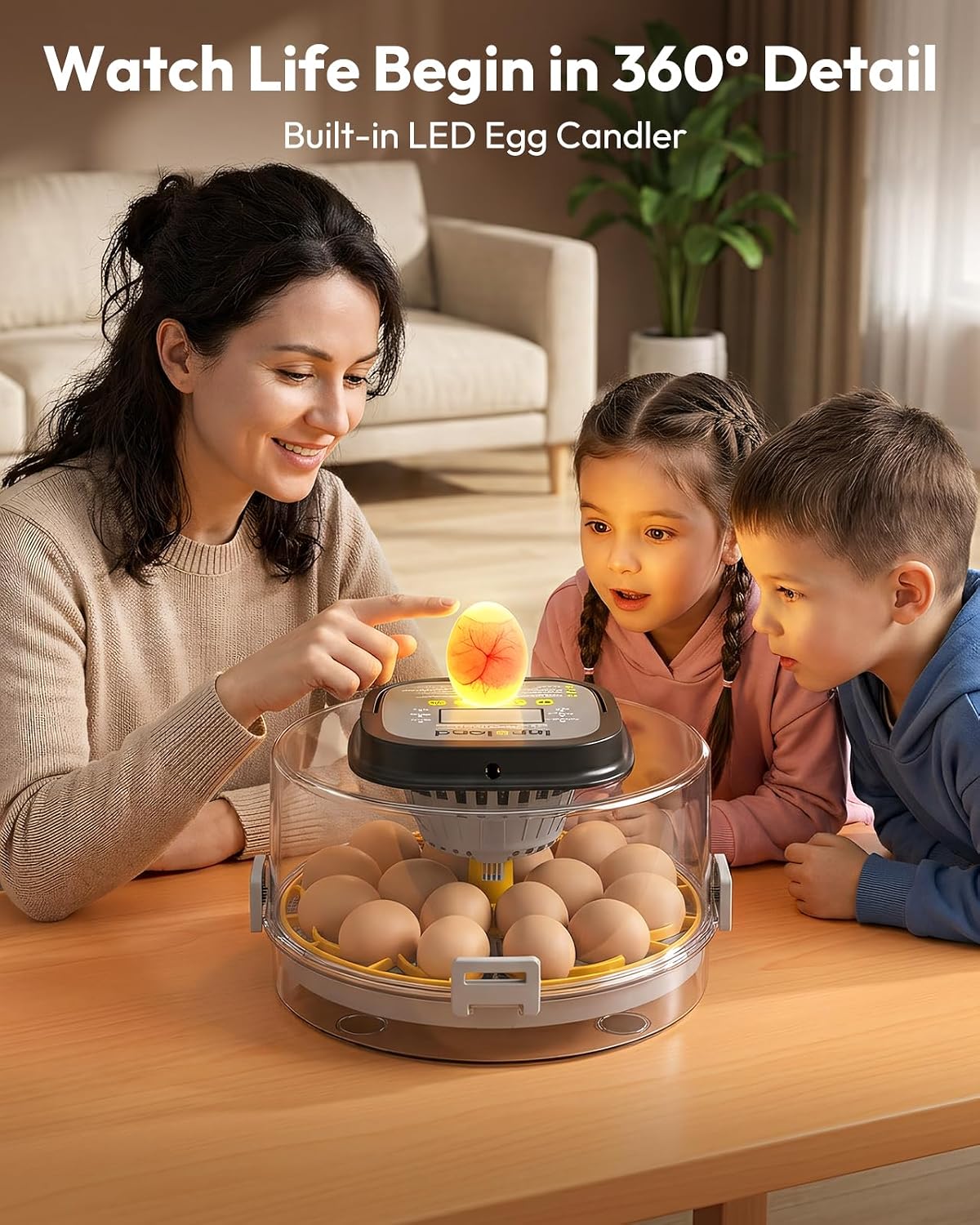 18 Egg Incubator for Hatching Eggs with Humidity & Temperature Control