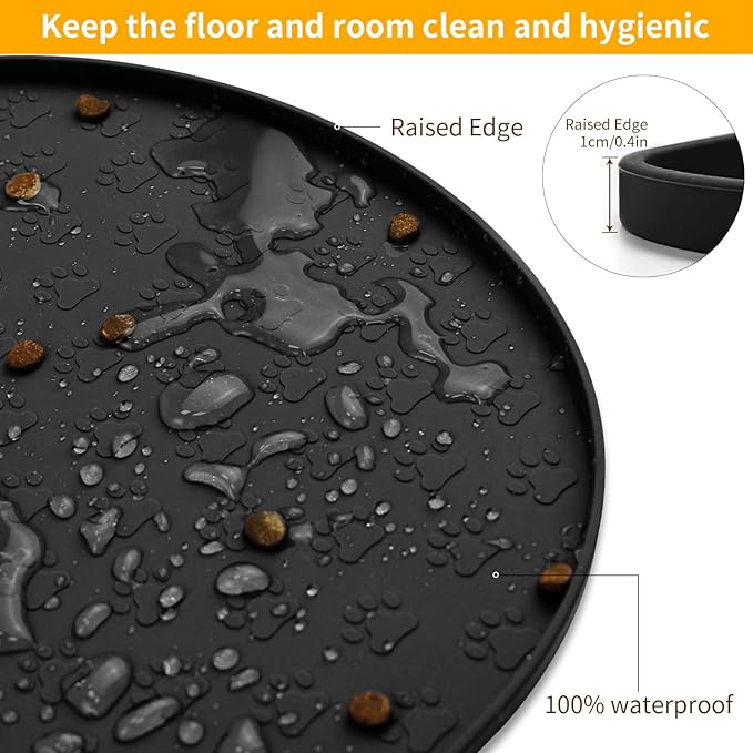 KPWACD Pet Feeding Mat for Dogs and Cats, Silicone Dog Placemat Non-Slip - Image 4