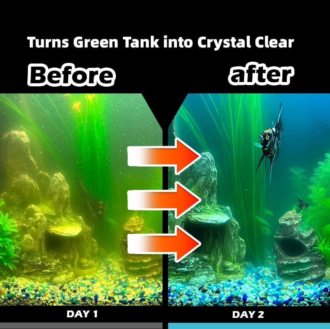 COOSPIDER Aquarium Filter with 9W U-V Light 600GPH for 100-500 Gallon Tank