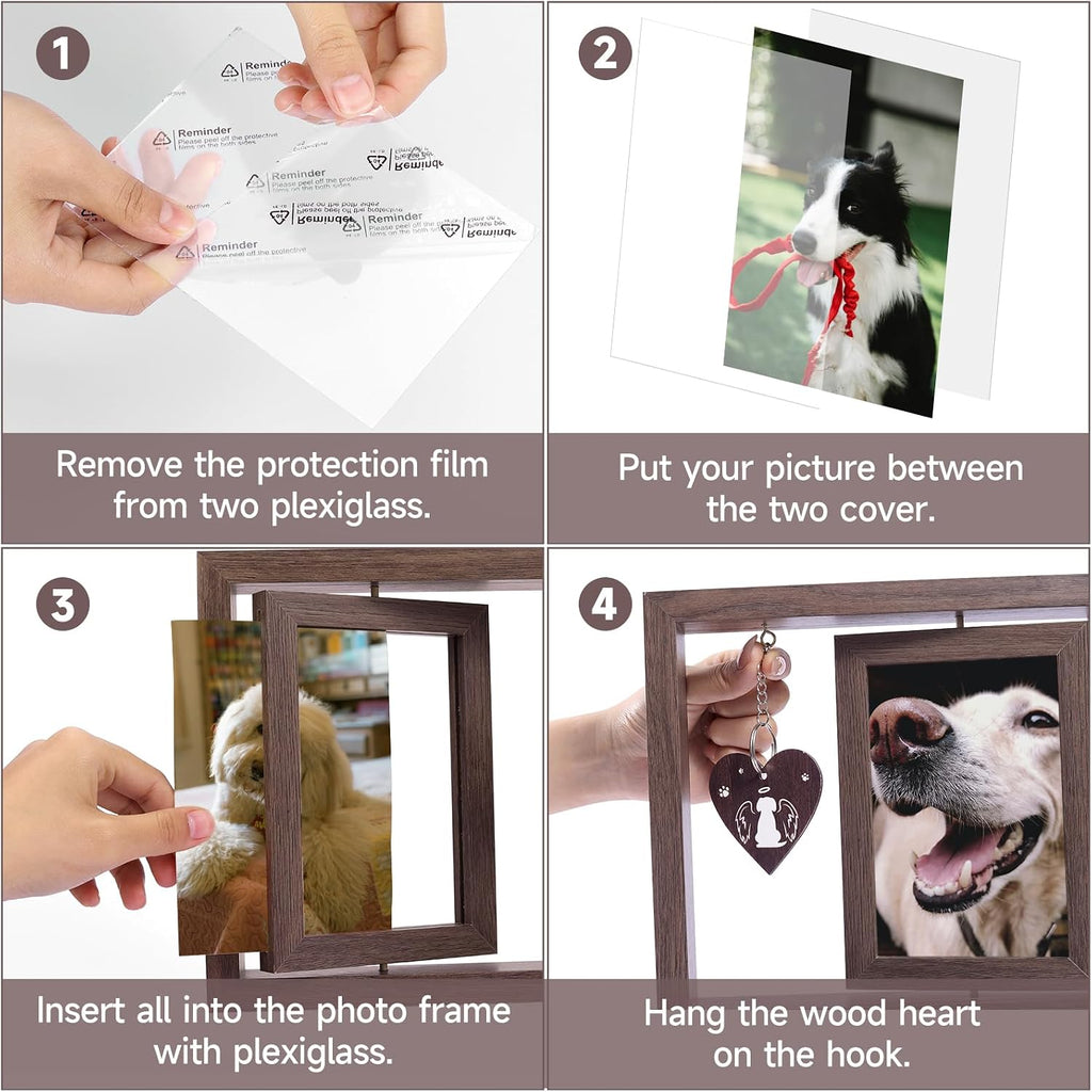 Dog Memorial Picture Frame, Pet Memorial Gifts for Loss of Dog, Dog Picture Frames 4x6, in Memory of Dog Picture Frame, Dog Remembrance Picture Frame, Dog Passed Away Gift for Pet Lovers