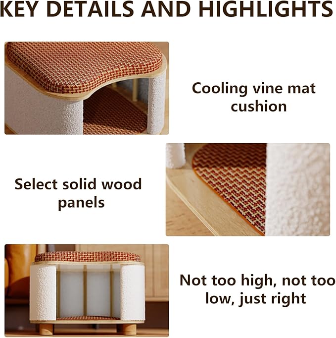 Cat Bed for Indoor Cats – Wooden Cat House - Image 6