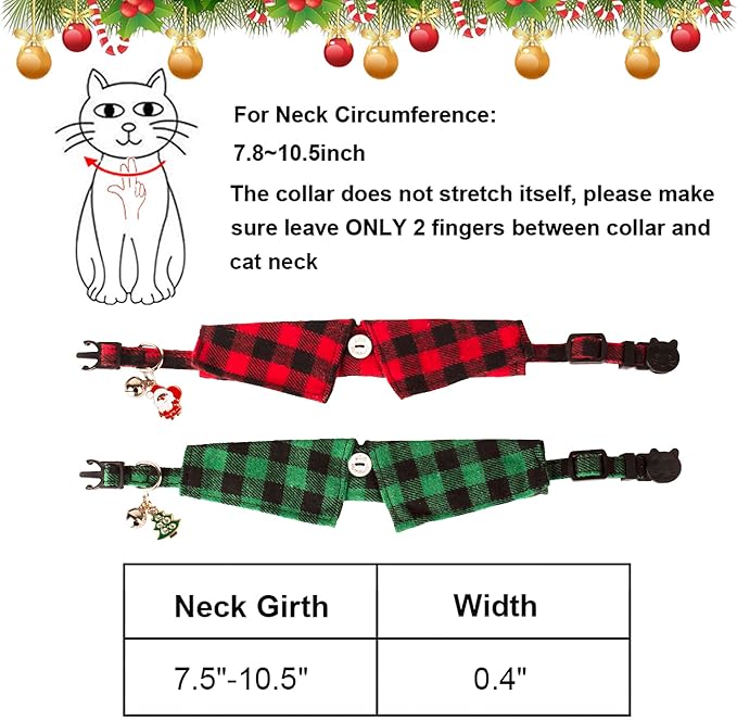 ADOGGYGO Christmas Cat Collars Breakaway - Image 6