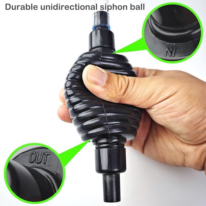 4.3ft Fish Tank Cleaner Aquarium Siphon Gravel Vacuum - Image 4