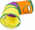 Rainbow Cat Tunnel, Thickening Interactive Pet Tunnel Foldable Cat Play Tunnel Exercising Hiding Training and Running Tunnel for Indoor Cats