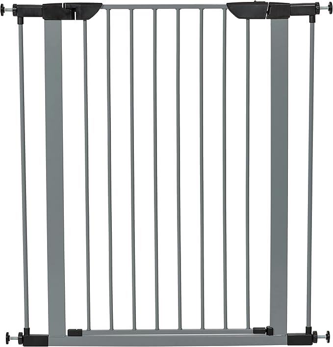 MidWest Homes for Pets 29-Inch High Walk-thru Pressure Mounted Gray Steel Dog - Image 3