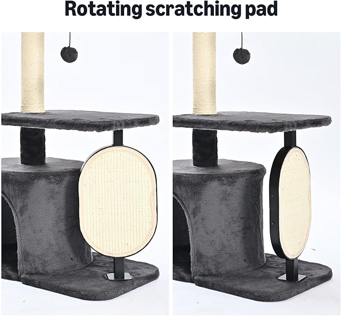 Amazon Basics Cat Tree Tower, Solid Steel Frame - Image 7