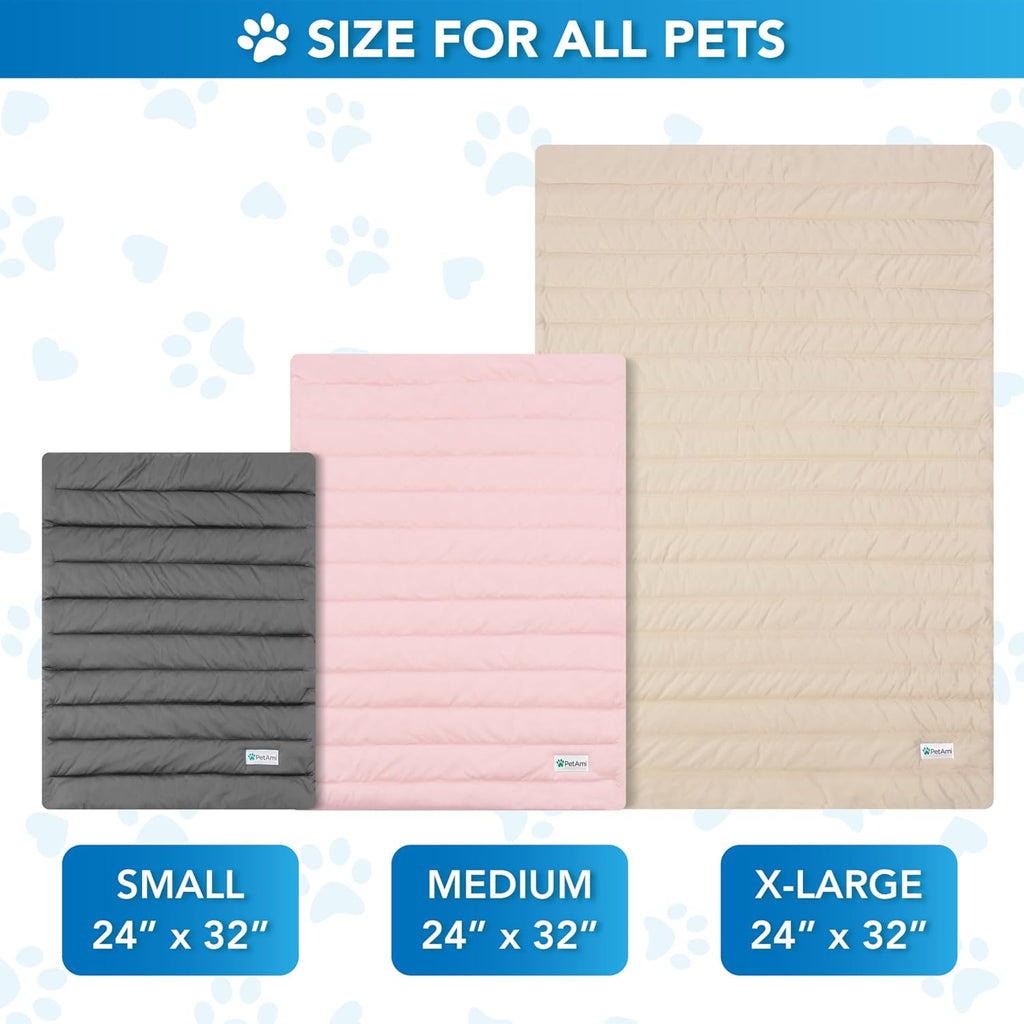 PetAmi Dog Cooling Mat Blanket Pet Pad for Small Medium Cat, Small, 24x32