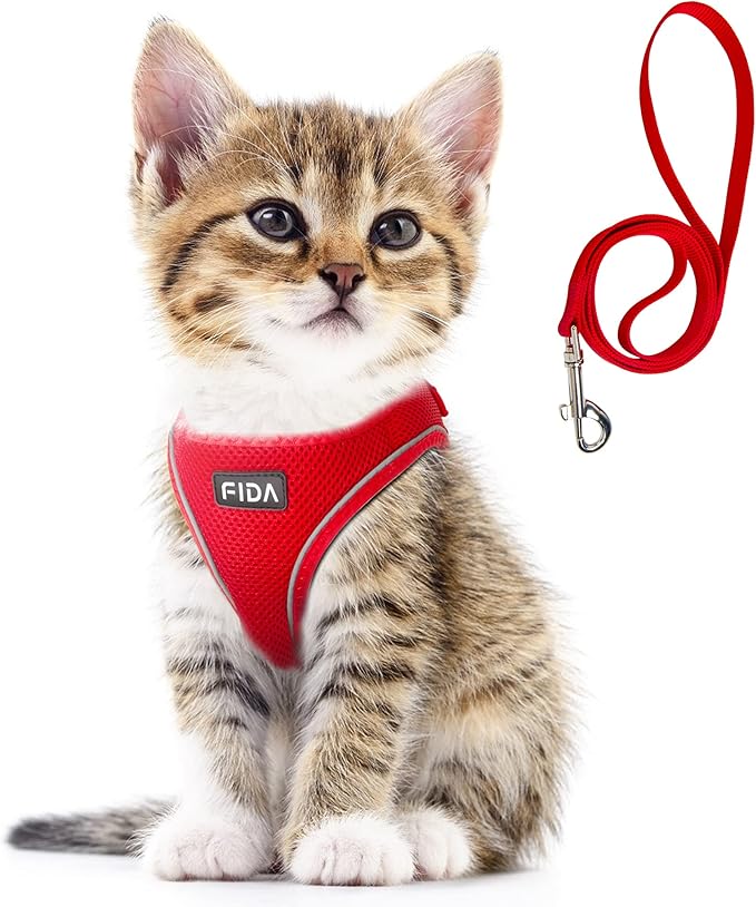 Fida Comfy Dog Harness with Leash, Cat Vest Harness Escape Proof, Breathable by Fida