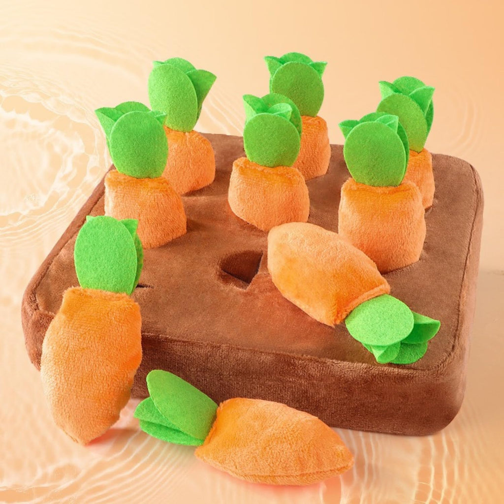Ferret Foraging Snuffle Mat Carrot Interactive Toys Slow Feeder Toy for Bunny Guinea Pig Small Pet Mental Stimulation
