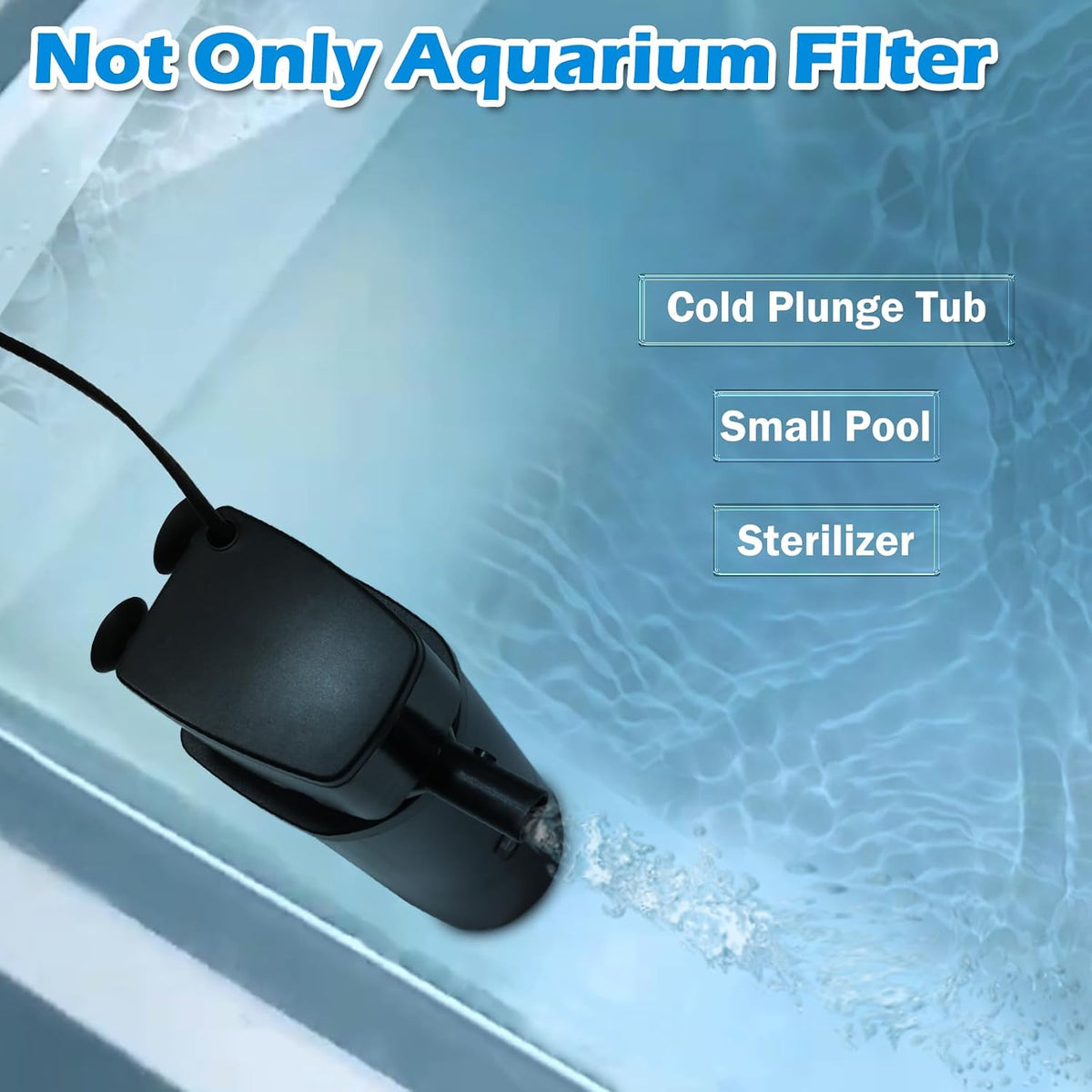 TARARIUM U-V Aquarium Filter for Fish Turtle Tank,Extra Large fit 80-300Gal
