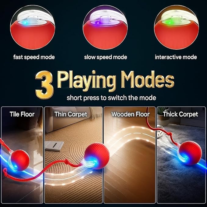 Interactive Electric Automatic Rolling Moving USB Rechargeable Self Activated - Image 7