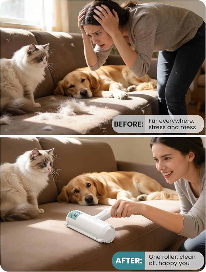 DELOMO Pet Hair Remover Roller: Reusable Lint Roller - Image 9