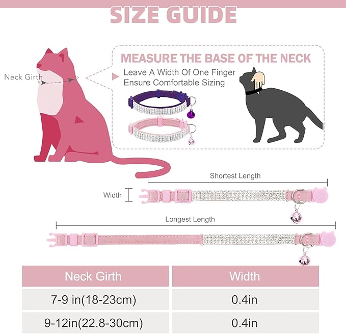 EXPAWLORER Soft Velvet Safe Cat Collars - Image 2