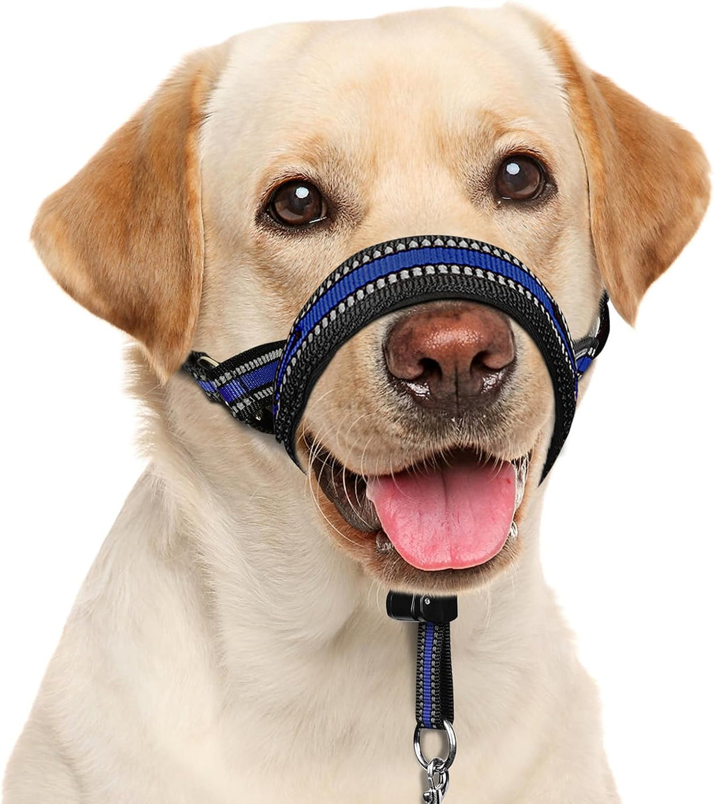 BARKLESS Soft Dog Head Collar, Patented Padded No Pull Training Head Halter