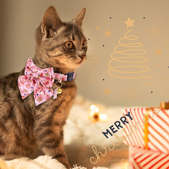 Faygarsle 2 Pack Christmas Cat Collar - Image 6