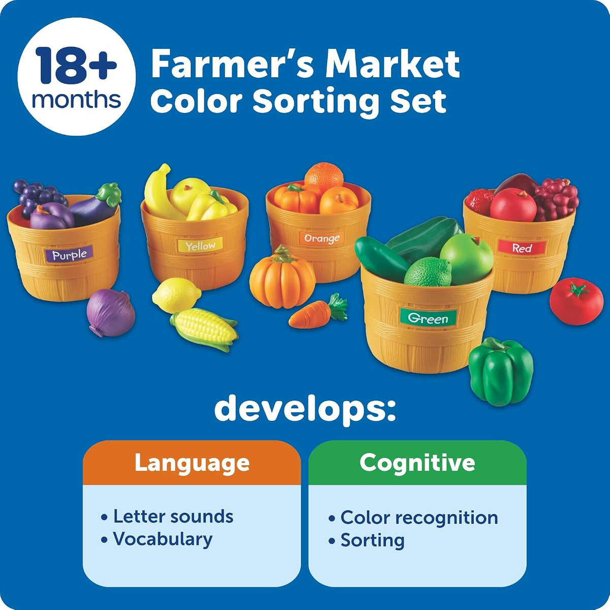 Learning Resources Original Farmer's Market Color Sorting Set