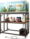 METYERRY 40 Gallon Fish Tank Stand with Power Outlet,Adjustable Shelf