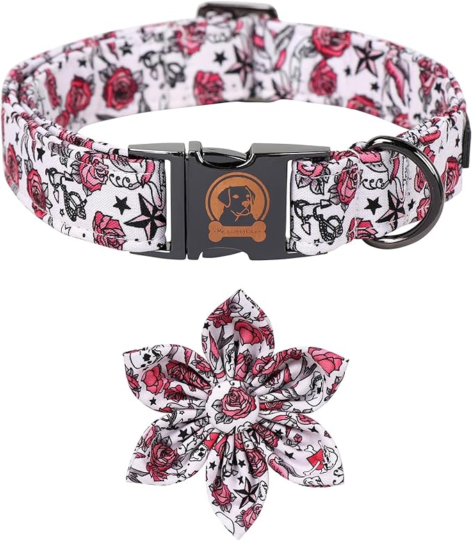 MR. CHUBBYFACE Valentine's Dog Collar by MrChubbyfacePetSupplies
