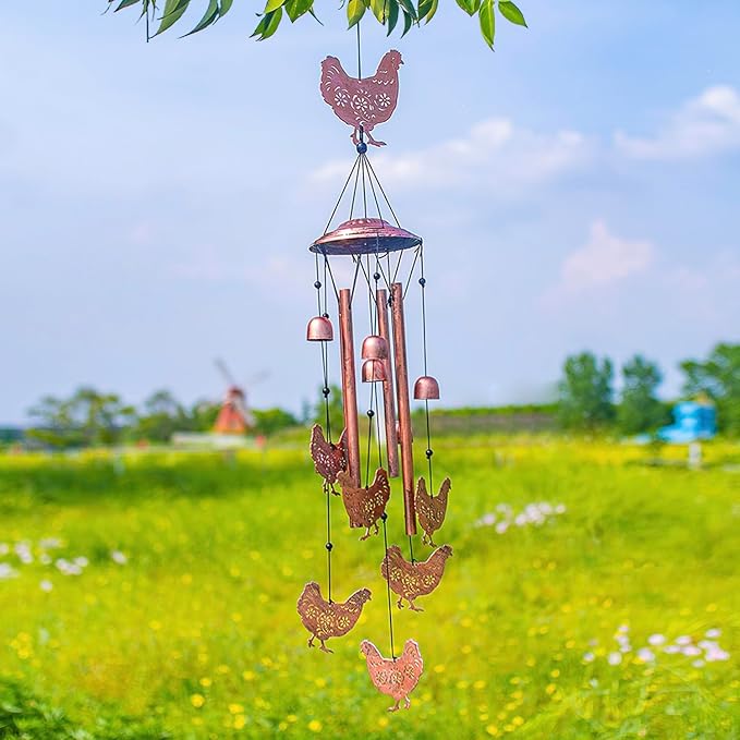 Chicken Wind Chimes for Outside, Chicken Gifts for Women/Men/Sympathy/Memorial - Image 8